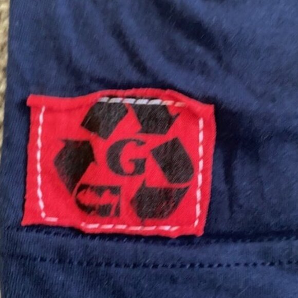 Navy Blue Nautical Anchor Short Sleeve Cotton Tee T Shirt Small - Picture 7 of 8